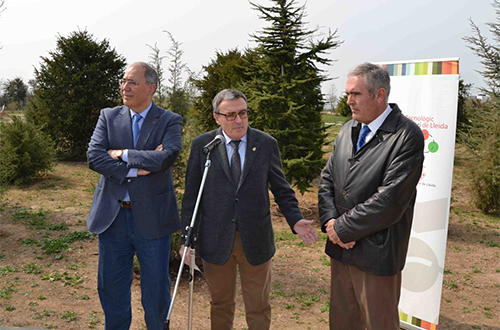 L’alcalde i el rector de la UdL inicien l’apadrinament d’arbres de l’Arborètum 